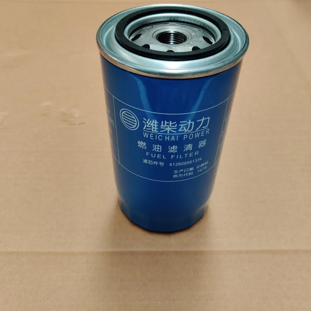 Hot Selling Weichai Wd615 Engine Spare Parts 612600081334 Diesel Filter Element Engine Wearing Parts for Wechai Engine