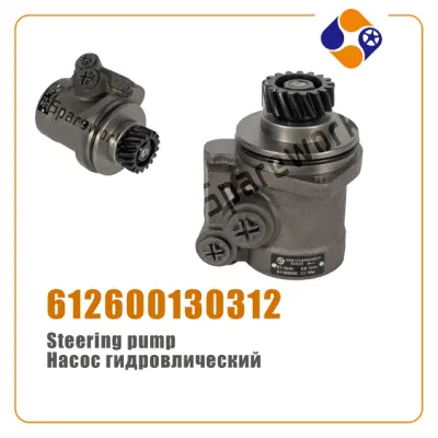 Pompa dello sterzo per camion Sinot HOWO FAW Shacman Foton Dongfeng Commins Weichai, Yuchai XCMG Shantui Xgma Sany Pezzi di ricambio per camion motore OEM Fabbrica originale